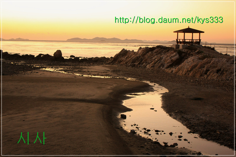 아름다운 일몰과 바닷가 풍경...2012년 11월.
