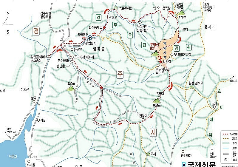 억세 군락지 이미지