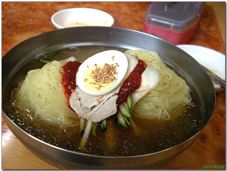 장수밀면 이미지