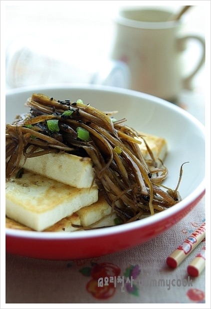 우엉 두부부침~~~ 색다른 맛의 조화 ♬