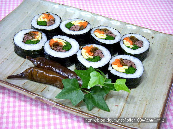 어른들을 위한 땡초장아찌를 품은 김밥!!~~*^^*