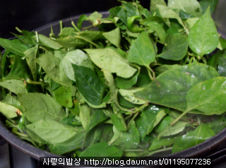 고추잎 무 말랭이 무침