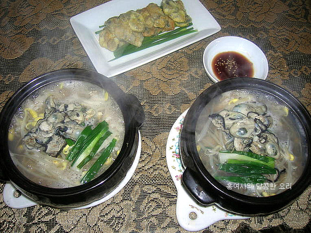 제철 겨울 보양식-굴 국밥과 굴전
