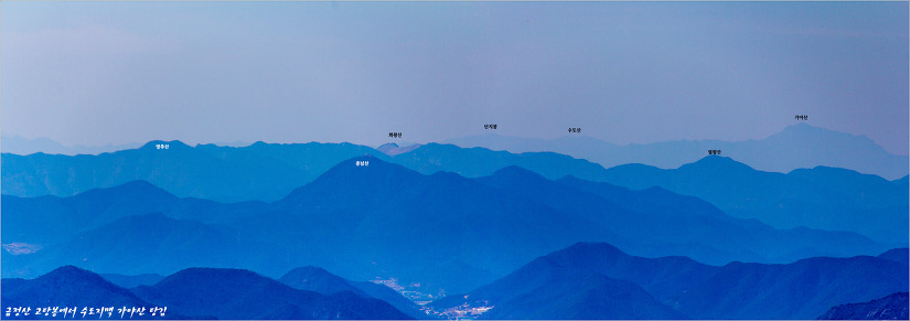 부산 금정산 조망도