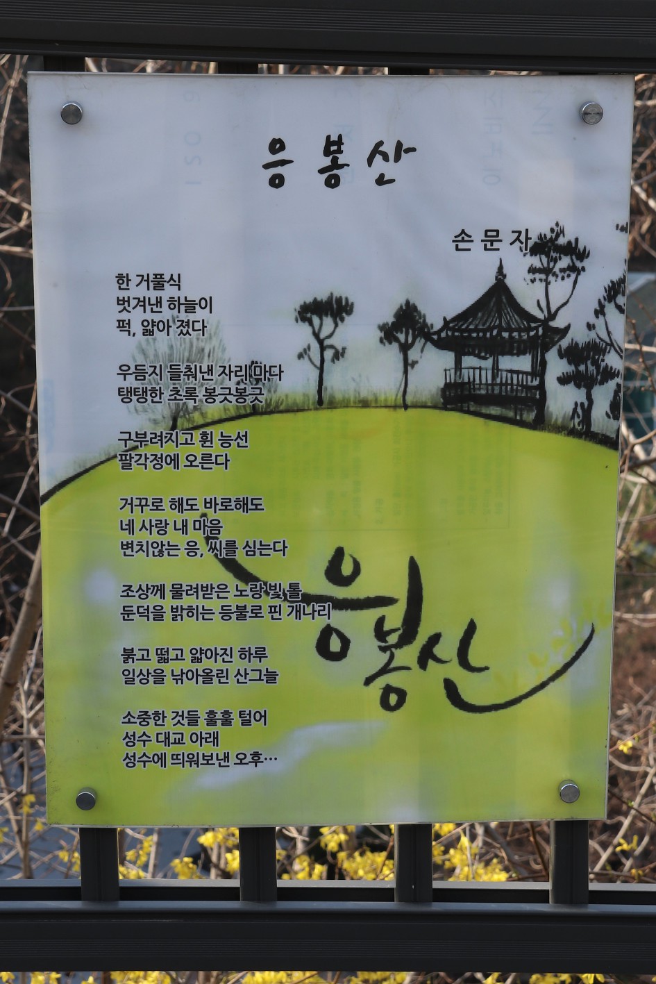 응봉산   (손문자)