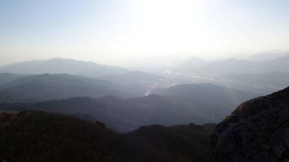 천성산 원효봉 억새가 반짝반짝