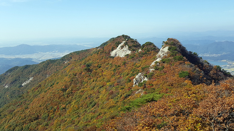 계룡산의 가을 정취에 빠져들다.