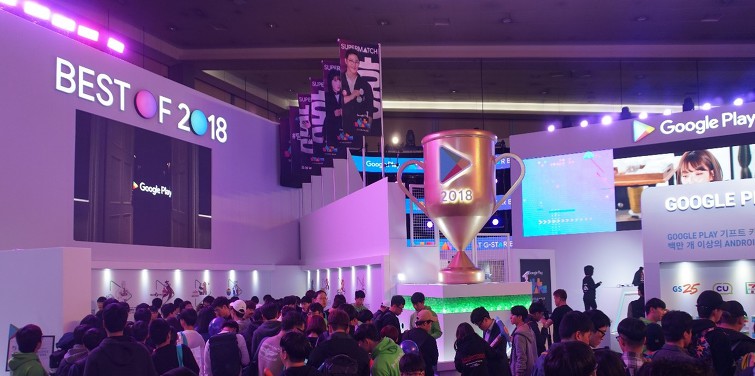 원투씨엠, 지스타 구글플레이 부스에 ‘에코스 스마트 스탬프’ 공급