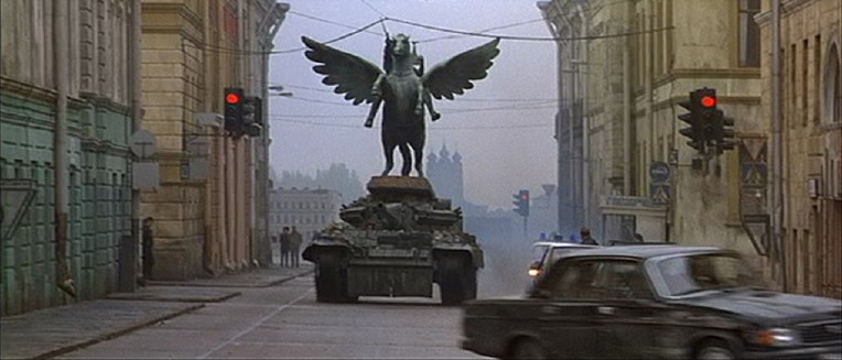 T-55 탱크 탄 러시아 표트르 대제 동상의 상트 페테르부르크 드라이빙 T-55 Tank ride Russian Peter 1 Statue driving in the Saint Petersburg