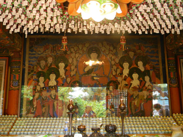 봉은사 마무리 (북극보전과 칠성도, 영산전 영산회상도, 16나한도, 석가탄신일 장엄등)