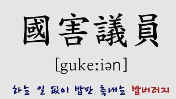 천박한 국해의원