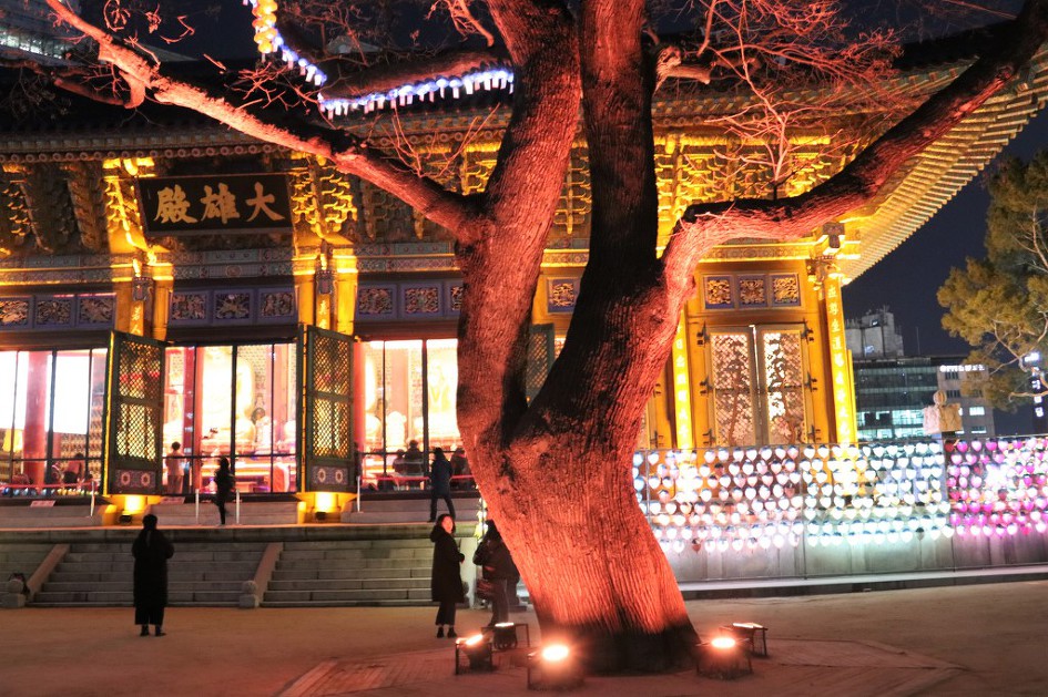 [시내야경] 종로 '조계사의 야경' 모습을 두루 담았습니다.   2/2    (20181219)